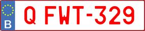 Trailer License Plate